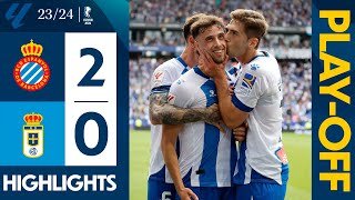 ⚽ RESUM FINAL PLAYOFF (Tornada) Espanyol 2-0 Oviedo | #LaLigaHighlights