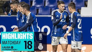 Resumen de Real Oviedo vs RCD Espanyol (2-0)