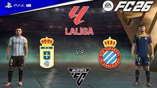 FC26 - Real Oviedo vs. Espanyol - LaLiga Match - 25/26 | PS4™ Pro [4K HDR]