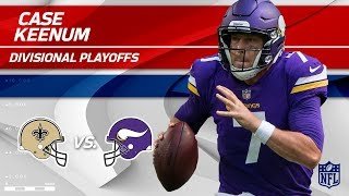 Case Keenum's Crazy Game w/ 318 Yards! | Saints vs. Vikings | Divisional Round Player HLs
