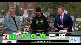 Marcus Mariota and College Gameday Week 13 Oregon vs USC picks