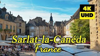 Sarlat-la-Canéda, France in 4K (UHD)