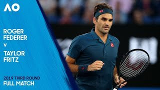 Roger Federer v Taylor Fritz Full Match | Australian Open 2019 Third Round