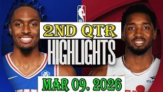 Cleveland Cavaliers vs Philadelphia 76ers 2nd Qtr Mar 09.2026 Highlights | NBA hightlight