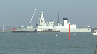 British warship HMS Dragon in port ahead of dispatch to Cyprus | AFP