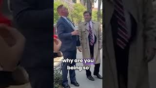 Prosecutor Ed Martin Caught Outside Letitia James’ Home #trending #donaldtrump