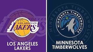 Los Angeles Lakers vs Minnesota Timberwolves NBA Live Scoreboard
