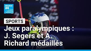 Jeux paralympiques : Jules Segers et Aurélie Richard médaillés en ski alpin • FRANCE 24