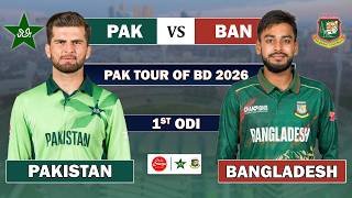 PAKISTAN vs BANGLADESH 1st ODI MATCH LIVE | BAN vs PAK LIVE MATCH COMMENTARY