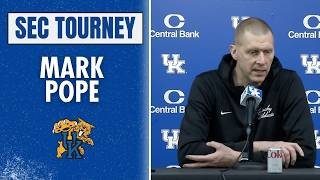 Mark Pope Previews the SEC Tournament & Talks GM