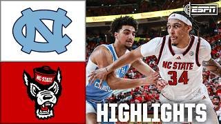 North Carolina Tar Heels vs. NC State Wolfpack | Full Game Highlights | ESPN College Basketball