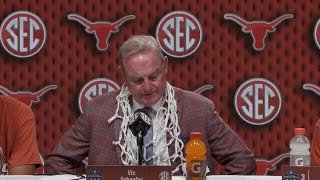 Vic Schaefer after Texas' SEC tournament title championship win over South Carolina