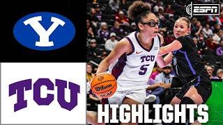 BYU Cougars vs. TCU Horned Frogs | Big 12 WBB Tournament Highlights | ESPN College Basketball