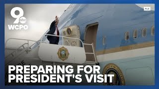 President Donald Trump's first public visit to Cincinnati area in six years