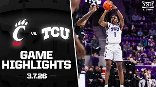 Cincinnati vs. TCU Game Highlights | 2025-26 Big 12 Men’s Basketball