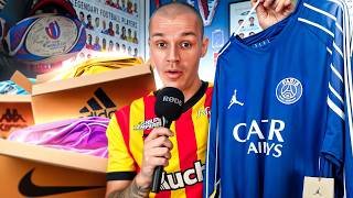Des MAILLOTS STOCK PRO du PSG 🤔 Mon plus gros UNBOXING de FOOT (Toulouse, Paris, Malherbe)