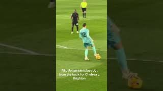Filip Jorgensen shocking skill vs Brighton #cfc #chelseafc #chelsea #football #shorts #soccer #fyp