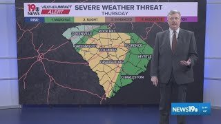 Weather Impact Alert: South Carolina under tornado watch