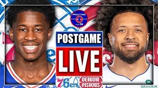 SIXERS BLASTED BY PISTONS... IS THE TANK OFFICIALLY ON? | 76ers Postgame Live