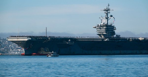 U.S. fired at Iranian vessel that approached aircraft carrier, officials say