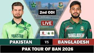 PAKISTAN vs BANGLADESH 2nd ODI MATCH LIVE SCORES | PAK vs BAN LIVE MATCH COMMENTARY