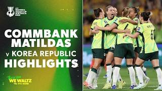 Six-goal thriller in final group stage game | Matildas 3-3 Korea Republic Highlights