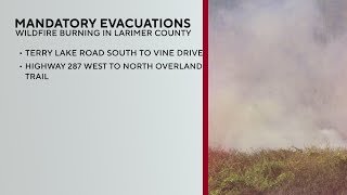 Fire forces evacuations near Fort Collins in Northern Colorado