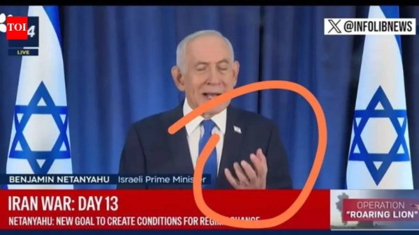 Is Netanyahu dead? Internet claims recent viral video of Israeli PM ’AI-generated’ as it shows ’6 fingers’, sets rumour mills running amid Iran vs US-Israel war - The Times of India