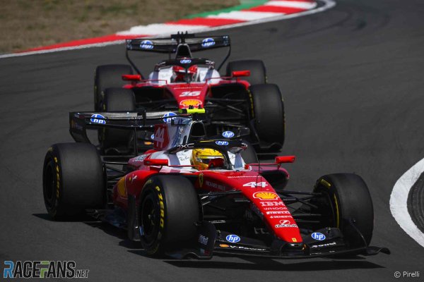 Leclerc told Ferrari there was "more fighting than I would have hoped" in sprint race