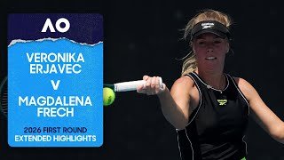 Veronika Erjavec v Magdalena Frech Extended Highlights | Australian Open 2026 First Round