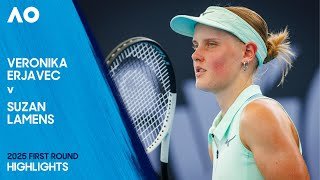 Veronika Erjavec v Suzan Lamens Highlights | Australian Open 2025 First Round