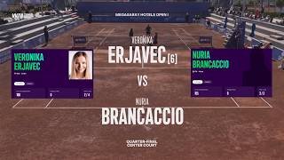 (6) Veronika Erjavec (SLO) vs Nuria Brancaccio (ITA)  -  Game, Set, Match