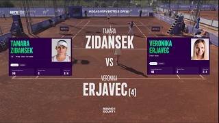 Tamara Zidansek (SLO) vs  (4) Veronika Erjavec (SLO)  -  Game, Set, Match