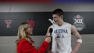 Ivan Kharchenkov Postgame vs Iowa State Big 12 Semifinals | Arizona Men's Basketball