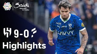 NINE-NIL! Al Hilal equal BIGGEST win in RSL history! | Highlights presented by Visit Saudi