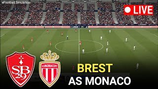 🔴EN DIRECT - Brest vs AS Monaco | Ligue 1 2025/26  Match complet eFootball PES 21 - Simulation vidéo