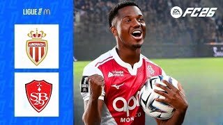 Monaco vs Stade Brestois - Brest – Ligue 1 Full Match Highlights 25/26