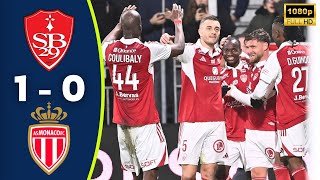 Brest vs Monaco 1-0 Resumé | Kamory Doumbia Goal | Ligue 1 Highlights | Ludovic Ajorque Red Card 