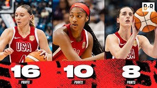 Caitlin Clark, Paige Bueckers & Angel Reese USA Highlights vs. Puerto Rico 🔥