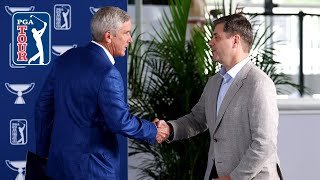 PGA TOUR Commissioner Jay Monahan & CEO Brian Rolapp press conference at the TOUR Championship