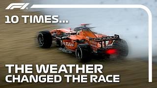 10 Times Weather Changed The Outcome Of The Race!