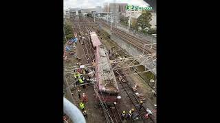 川内駅貨物列車脱線