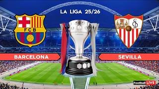 BARCELONA vs SEVILLA - La Liga 25/26 | Full Match All Goals | Simulation PES