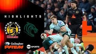 GRITTY WIN! 💪 | Exeter Chiefs vs Leicester Tigers | Gallagher PREM Rugby Highlights