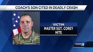 Teenage son of Iowa basketball coach Fran McCaffery cited in fatal crash