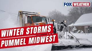 Winter Storm Slams Millions Across Plains, Midwest As Blizzard Conditions Snarl Travel