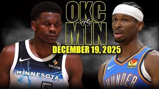 Oklahoma City Thunder vs Minnesota Timberwolves Full Game Highlights – December 19 2025 | NBA Season
