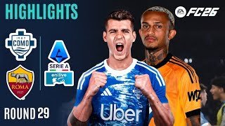 コモ対ASローマ｜セリエA 25/26 試合ハイライト