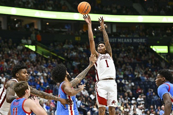 Arkansas basketball beats Ole Miss in overtime, advances to SEC Tournament championship game | Whole Hog Sports
