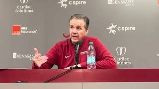 John Calipari press conference: Alabama 117, Arkansas 115